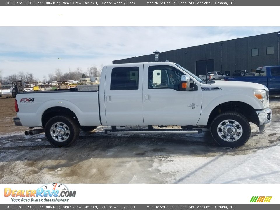 2012 Ford F250 Super Duty King Ranch Crew Cab 4x4 Oxford White / Black Photo #9