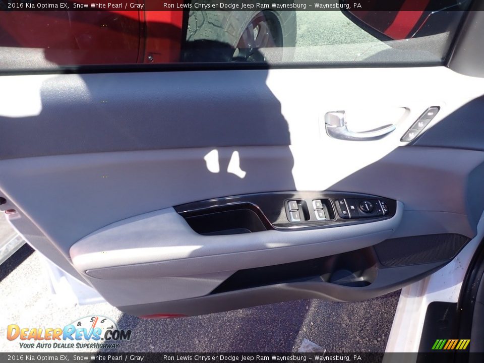 2016 Kia Optima EX Snow White Pearl / Gray Photo #13