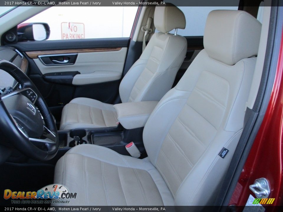 2017 Honda CR-V EX-L AWD Molten Lava Pearl / Ivory Photo #11