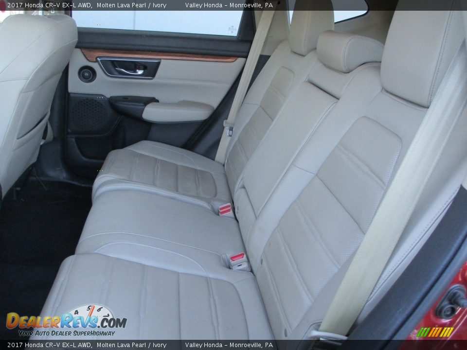 2017 Honda CR-V EX-L AWD Molten Lava Pearl / Ivory Photo #12