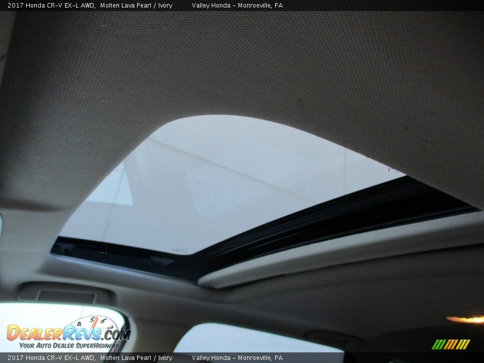 2017 Honda CR-V EX-L AWD Molten Lava Pearl / Ivory Photo #13