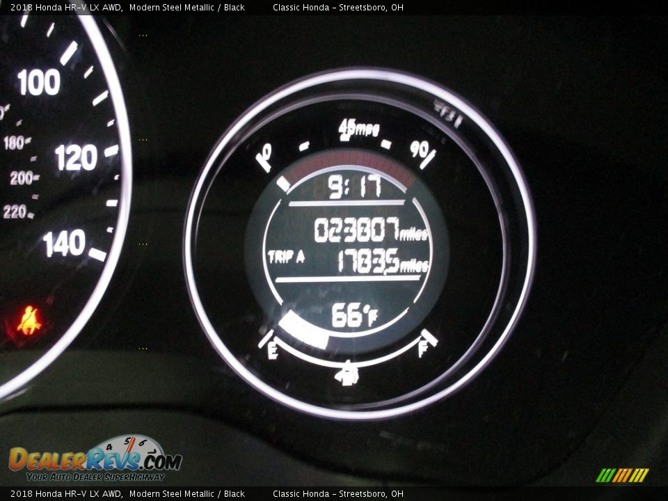2018 Honda HR-V LX AWD Modern Steel Metallic / Black Photo #32