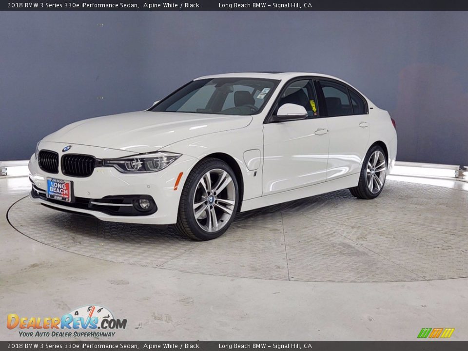 2018 BMW 3 Series 330e iPerformance Sedan Alpine White / Black Photo #3