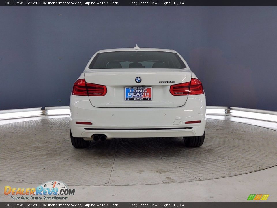 2018 BMW 3 Series 330e iPerformance Sedan Alpine White / Black Photo #4