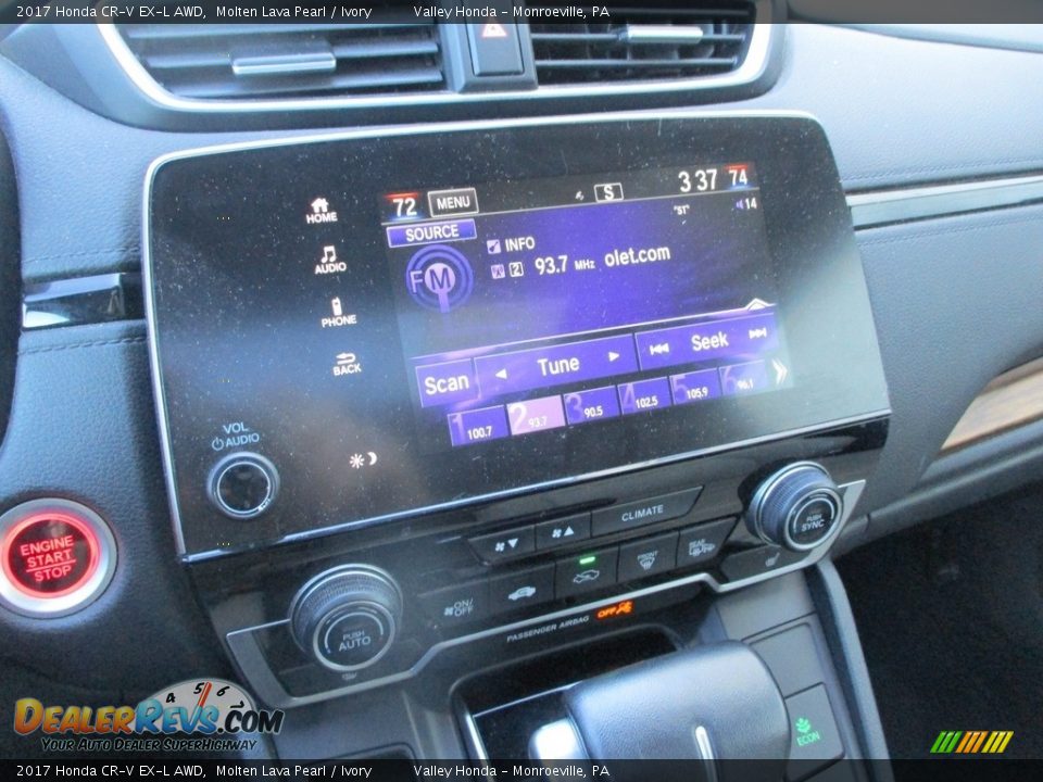 2017 Honda CR-V EX-L AWD Molten Lava Pearl / Ivory Photo #15