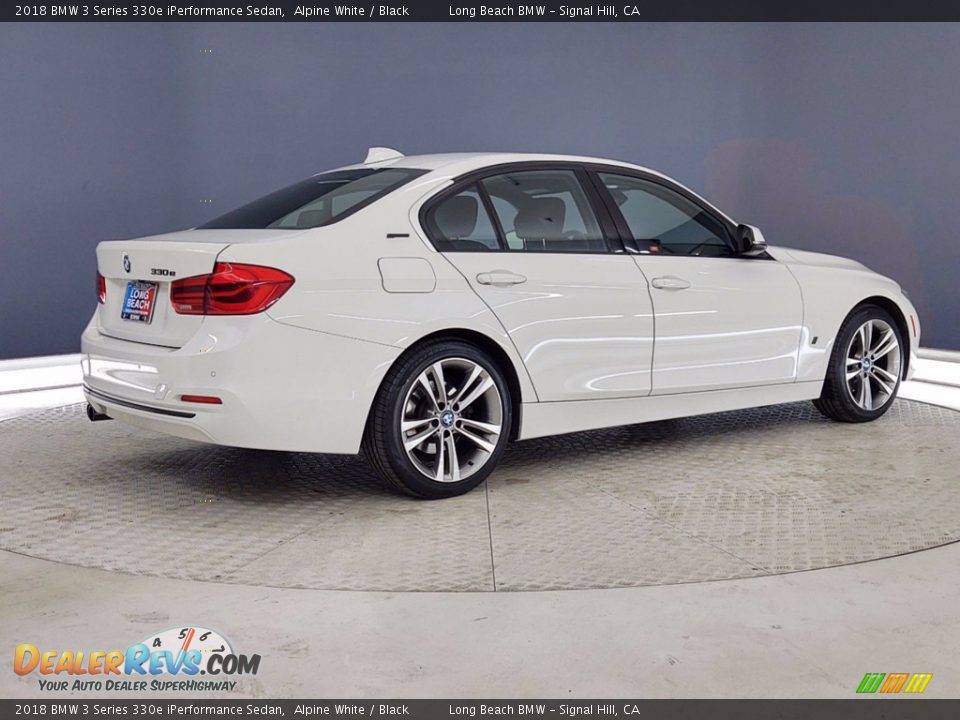 2018 BMW 3 Series 330e iPerformance Sedan Alpine White / Black Photo #5