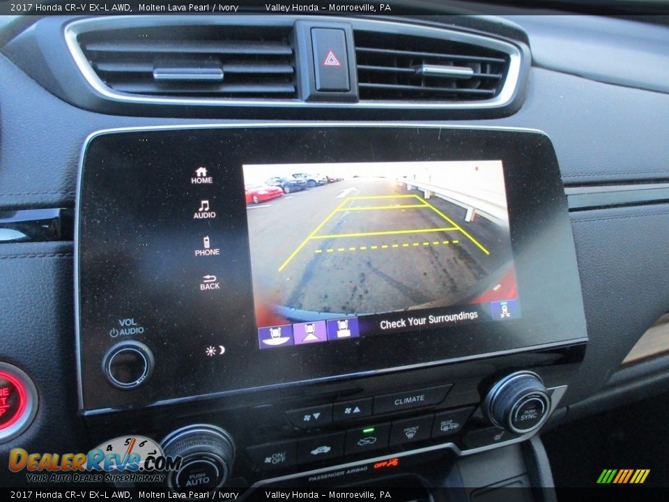 2017 Honda CR-V EX-L AWD Molten Lava Pearl / Ivory Photo #16