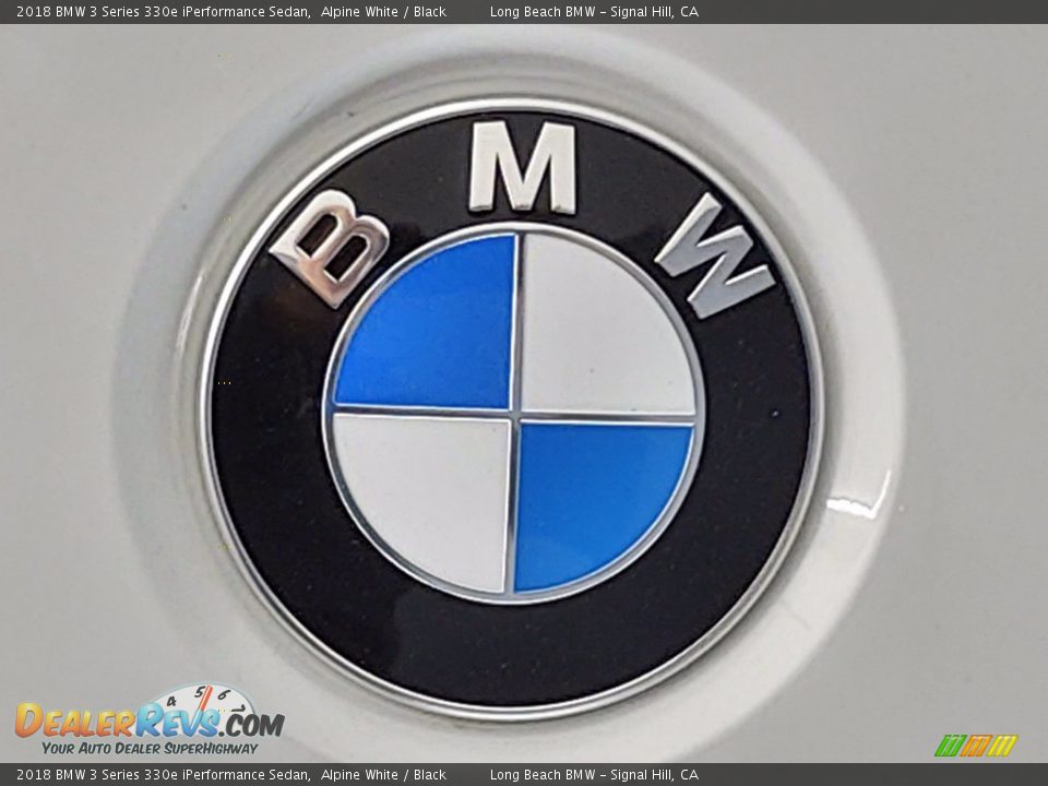 2018 BMW 3 Series 330e iPerformance Sedan Alpine White / Black Photo #8