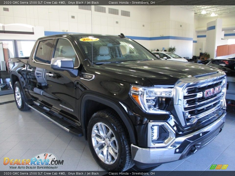 2020 GMC Sierra 1500 SLT Crew Cab 4WD Onyx Black / Jet Black Photo #3