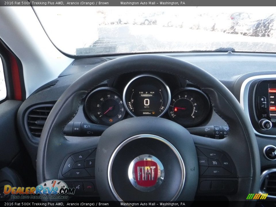 2016 Fiat 500X Trekking Plus AWD Steering Wheel Photo #21