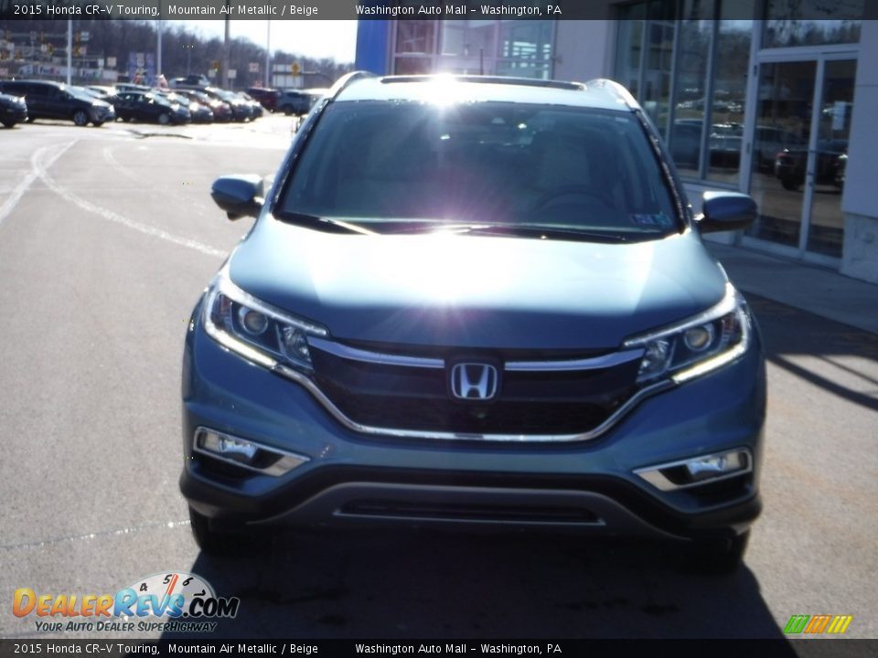 2015 Honda CR-V Touring Mountain Air Metallic / Beige Photo #5