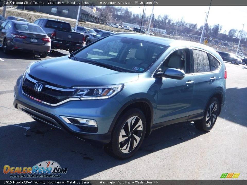 2015 Honda CR-V Touring Mountain Air Metallic / Beige Photo #6