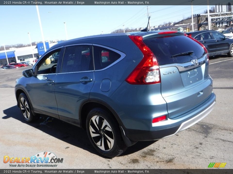 2015 Honda CR-V Touring Mountain Air Metallic / Beige Photo #8