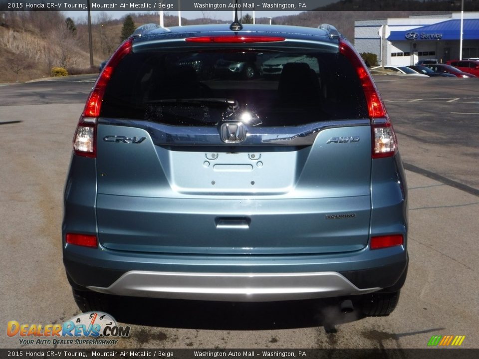 2015 Honda CR-V Touring Mountain Air Metallic / Beige Photo #9