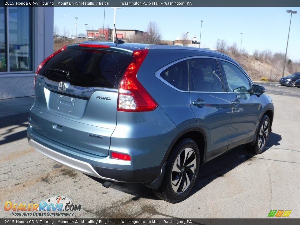 2015 Honda CR-V Touring Mountain Air Metallic / Beige Photo #10