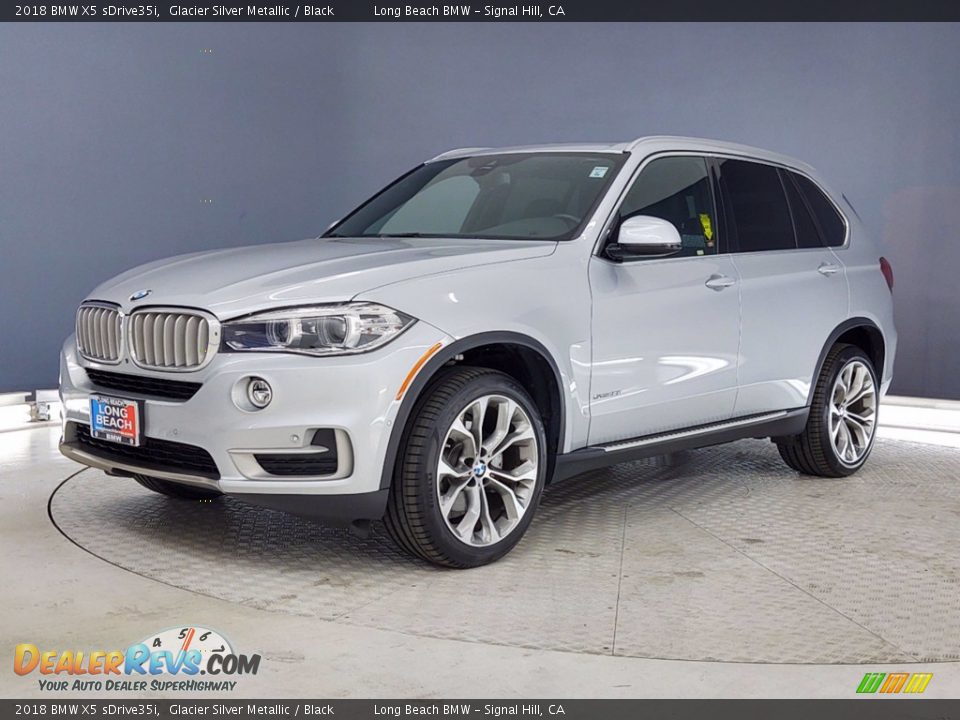 2018 BMW X5 sDrive35i Glacier Silver Metallic / Black Photo #3