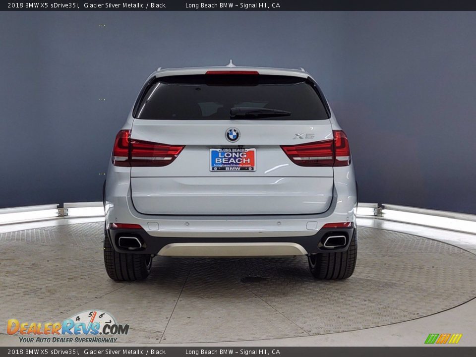 2018 BMW X5 sDrive35i Glacier Silver Metallic / Black Photo #4