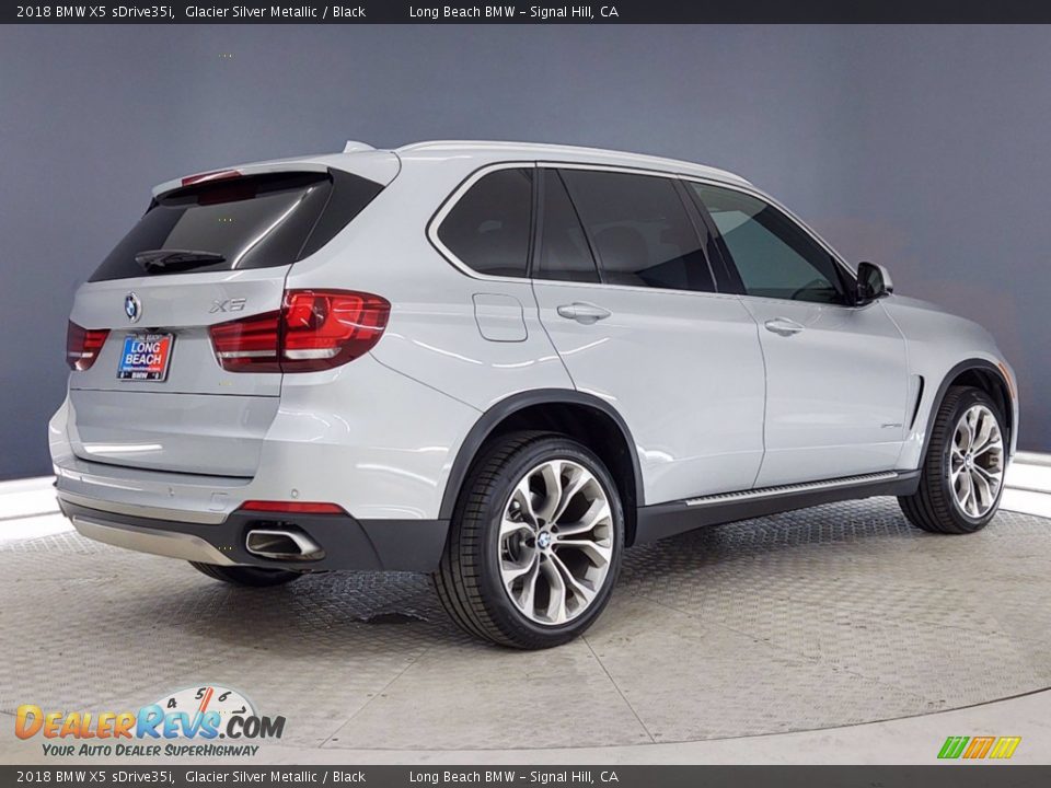 2018 BMW X5 sDrive35i Glacier Silver Metallic / Black Photo #5