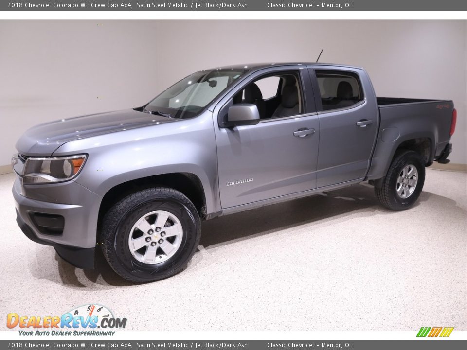 2018 Chevrolet Colorado WT Crew Cab 4x4 Satin Steel Metallic / Jet Black/Dark Ash Photo #3