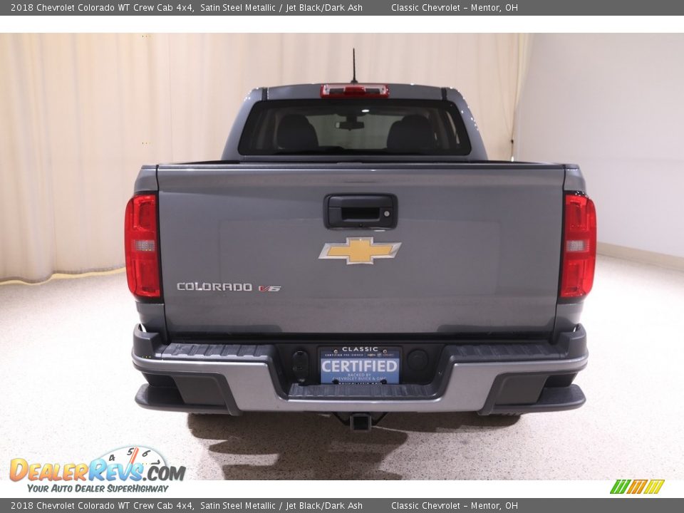 2018 Chevrolet Colorado WT Crew Cab 4x4 Satin Steel Metallic / Jet Black/Dark Ash Photo #18