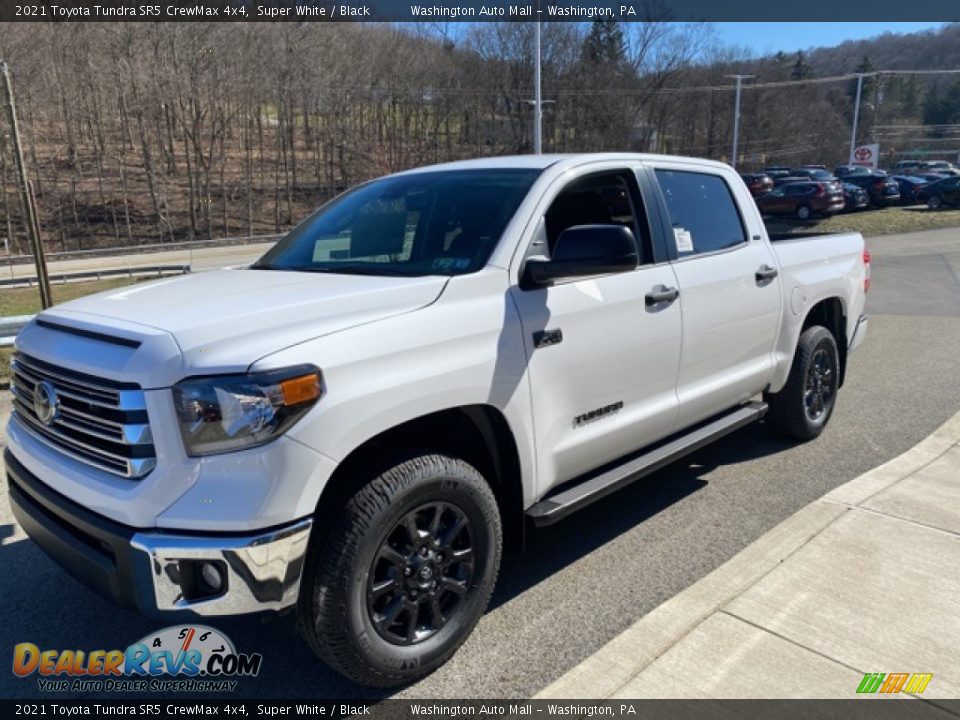 2021 Toyota Tundra SR5 CrewMax 4x4 Super White / Black Photo #12