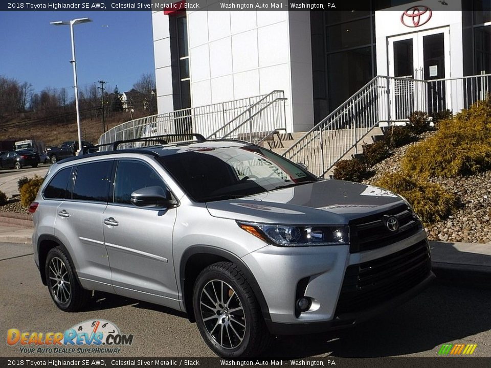 2018 Toyota Highlander SE AWD Celestial Silver Metallic / Black Photo #1