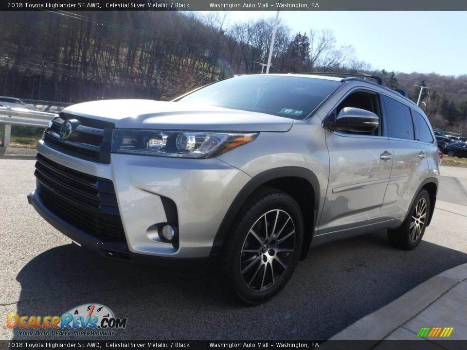 2018 Toyota Highlander SE AWD Celestial Silver Metallic / Black Photo #10