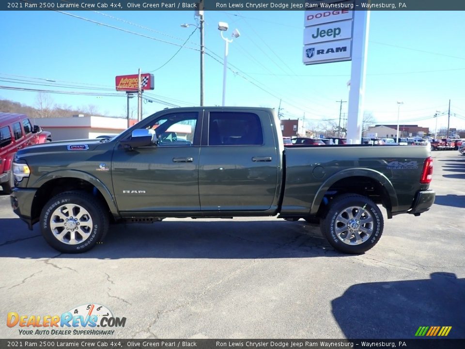 2021 Ram 2500 Laramie Crew Cab 4x4 Olive Green Pearl / Black Photo #3