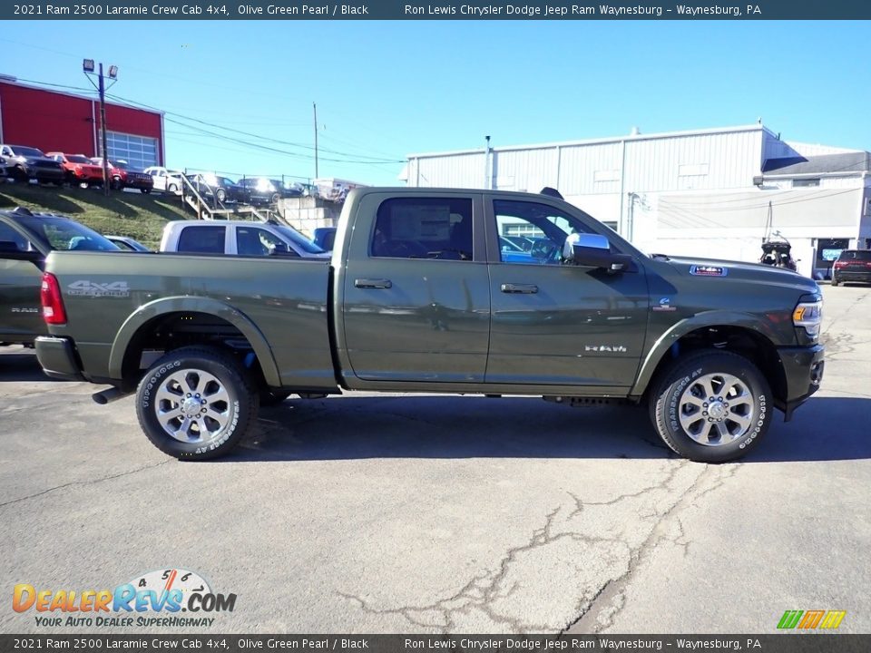 2021 Ram 2500 Laramie Crew Cab 4x4 Olive Green Pearl / Black Photo #7