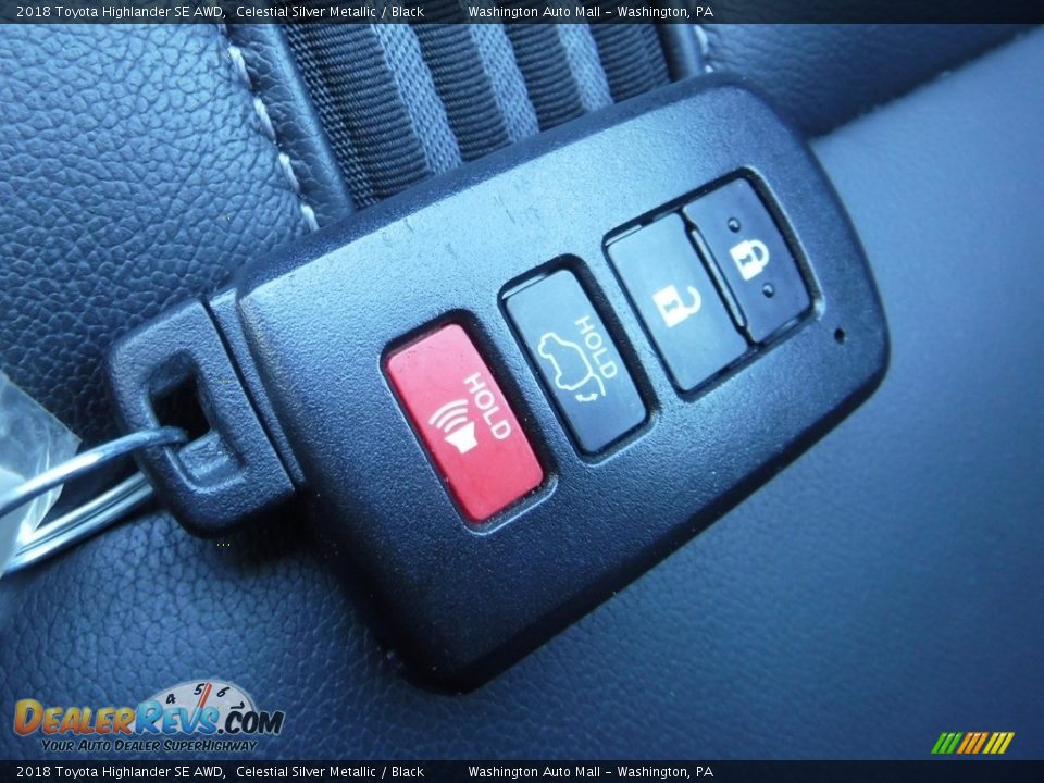 2018 Toyota Highlander SE AWD Celestial Silver Metallic / Black Photo #28