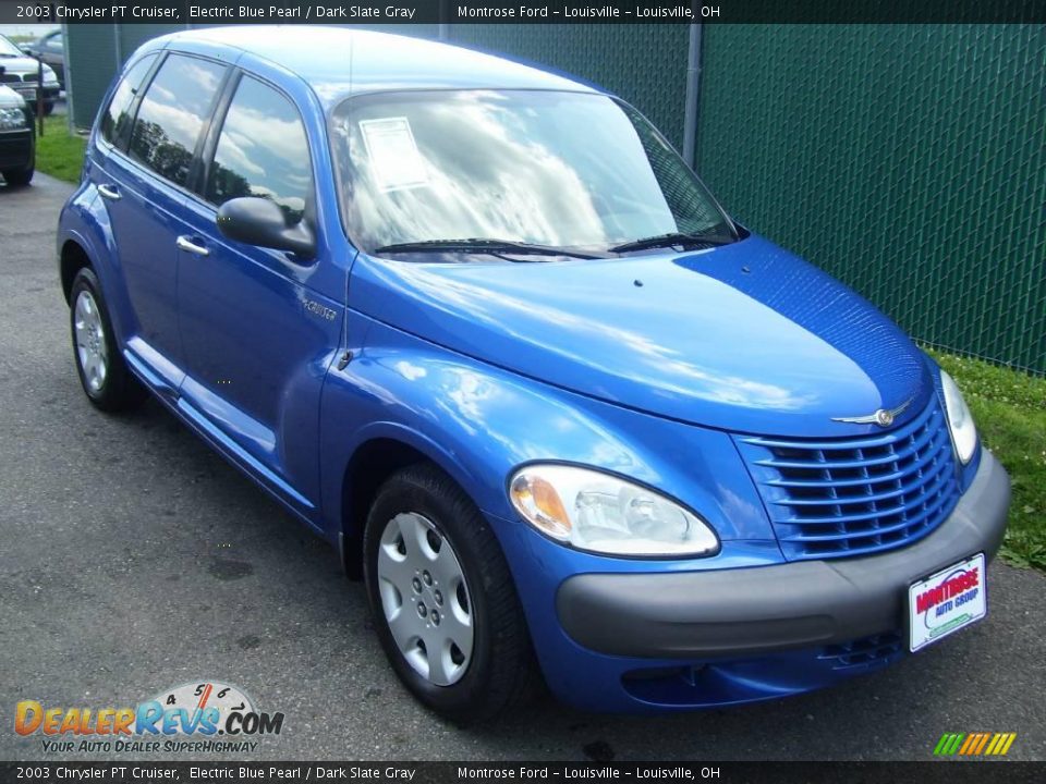 2003 Chrysler PT Cruiser Electric Blue Pearl / Dark Slate Gray Photo #2