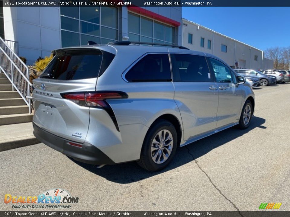 2021 Toyota Sienna XLE AWD Hybrid Celestial Silver Metallic / Graphite Photo #14