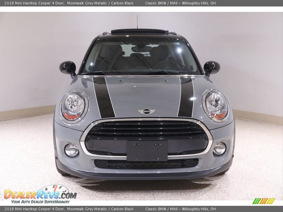 2018 Mini Hardtop Cooper 4 Door Moonwalk Grey Metallic / Carbon Black Photo #2