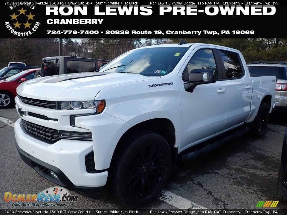 2020 Chevrolet Silverado 1500 RST Crew Cab 4x4 Summit White / Jet Black Photo #1