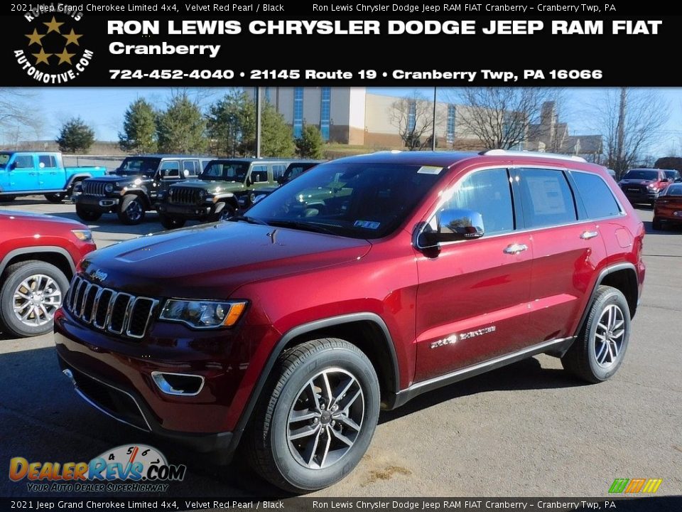 2021 Jeep Grand Cherokee Limited 4x4 Velvet Red Pearl / Black Photo #1