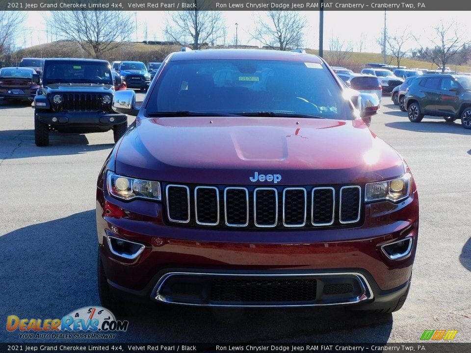 2021 Jeep Grand Cherokee Limited 4x4 Velvet Red Pearl / Black Photo #2