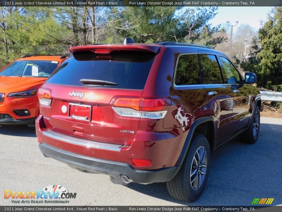 2021 Jeep Grand Cherokee Limited 4x4 Velvet Red Pearl / Black Photo #5