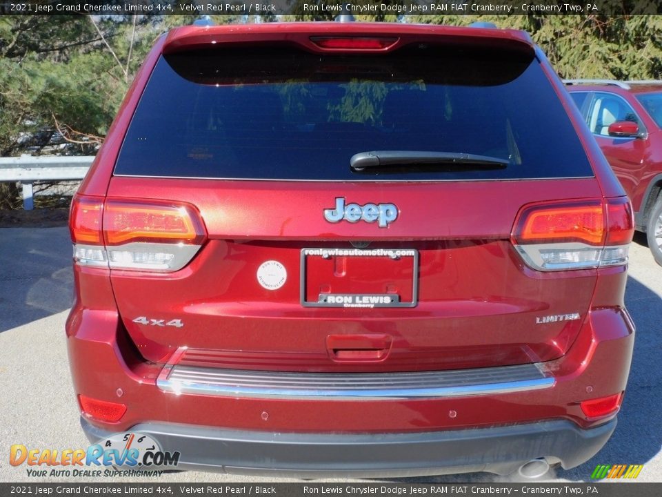 2021 Jeep Grand Cherokee Limited 4x4 Velvet Red Pearl / Black Photo #6