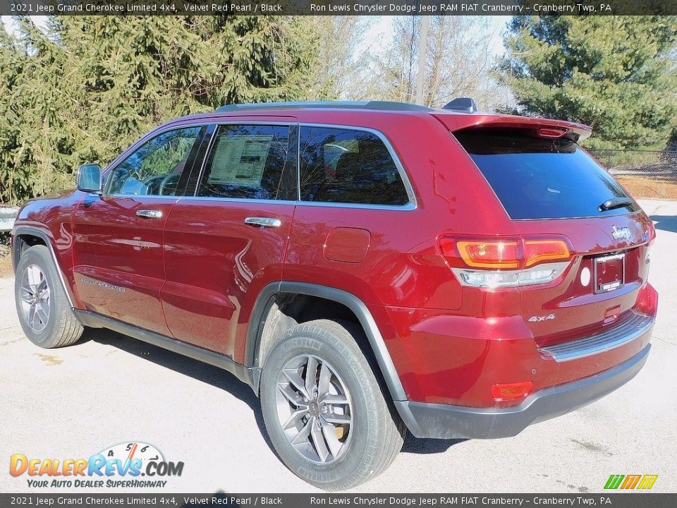 2021 Jeep Grand Cherokee Limited 4x4 Velvet Red Pearl / Black Photo #8