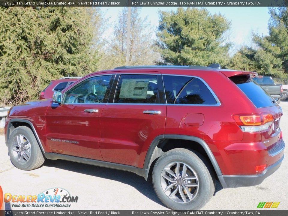 2021 Jeep Grand Cherokee Limited 4x4 Velvet Red Pearl / Black Photo #9