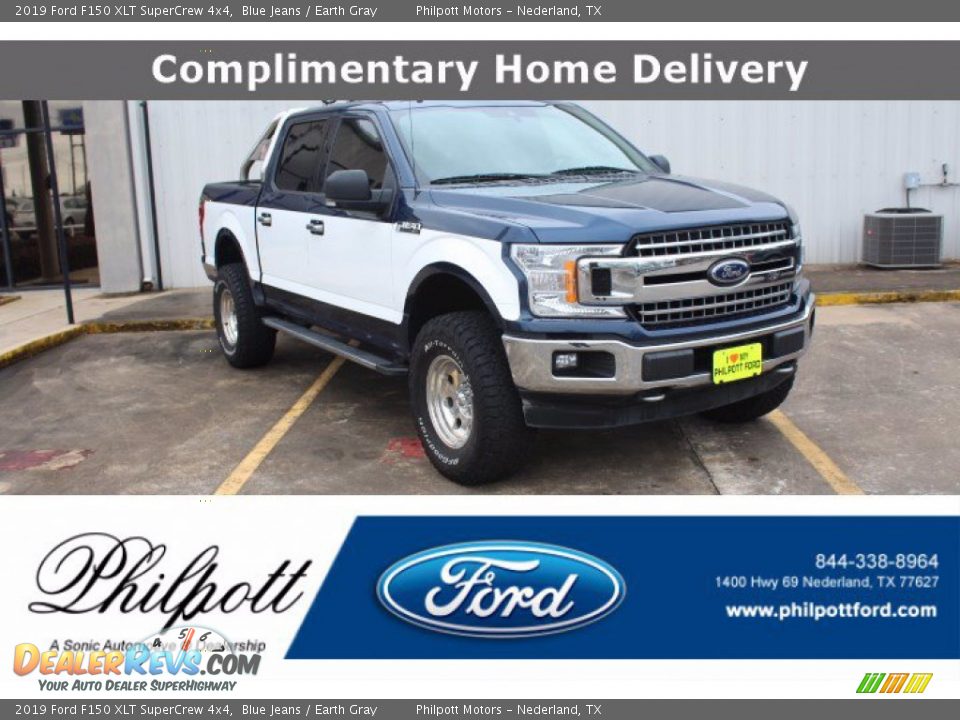 2019 Ford F150 XLT SuperCrew 4x4 Blue Jeans / Earth Gray Photo #1