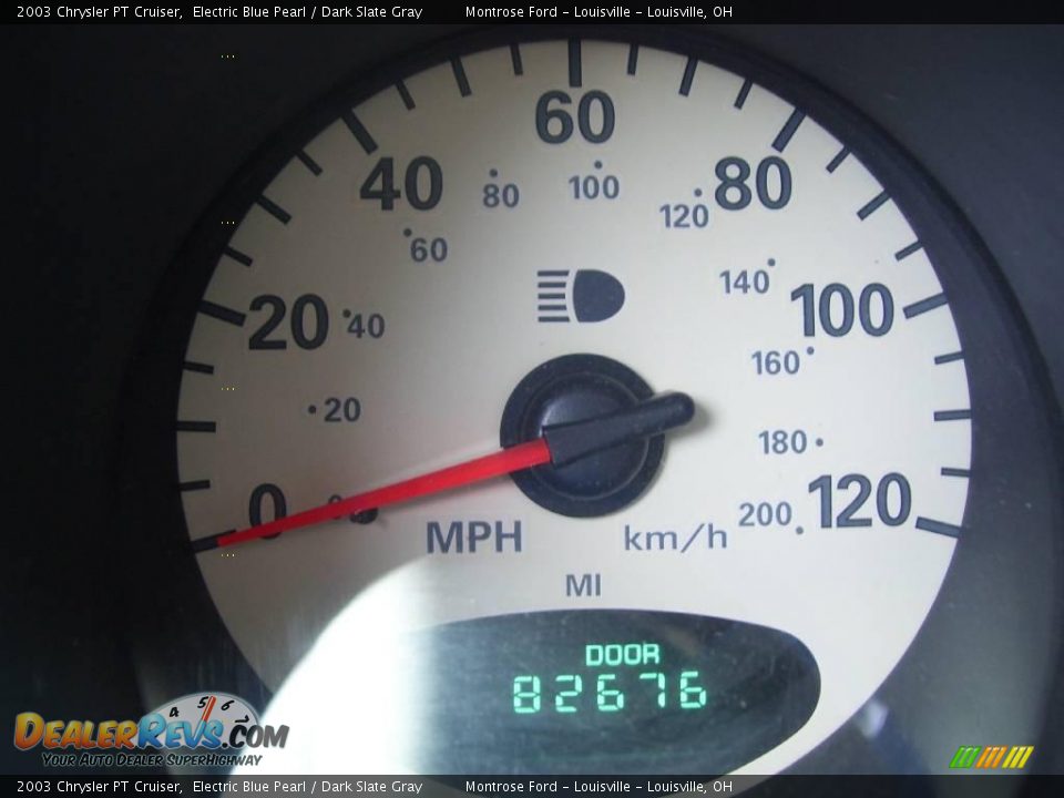 2003 Chrysler PT Cruiser Electric Blue Pearl / Dark Slate Gray Photo #12