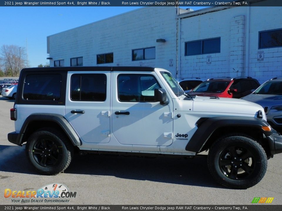 2021 Jeep Wrangler Unlimited Sport 4x4 Bright White / Black Photo #4