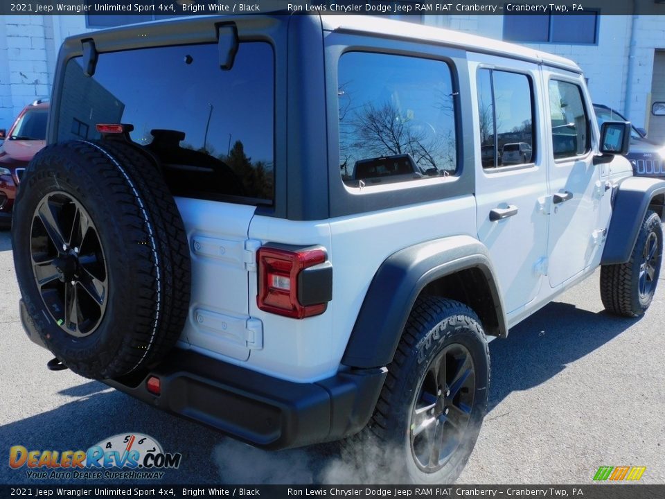 2021 Jeep Wrangler Unlimited Sport 4x4 Bright White / Black Photo #5