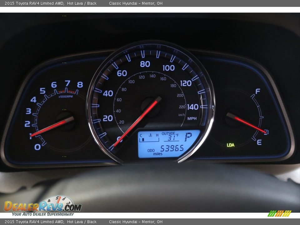 2015 Toyota RAV4 Limited AWD Hot Lava / Black Photo #8