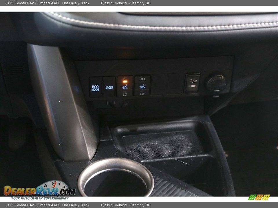 2015 Toyota RAV4 Limited AWD Hot Lava / Black Photo #13