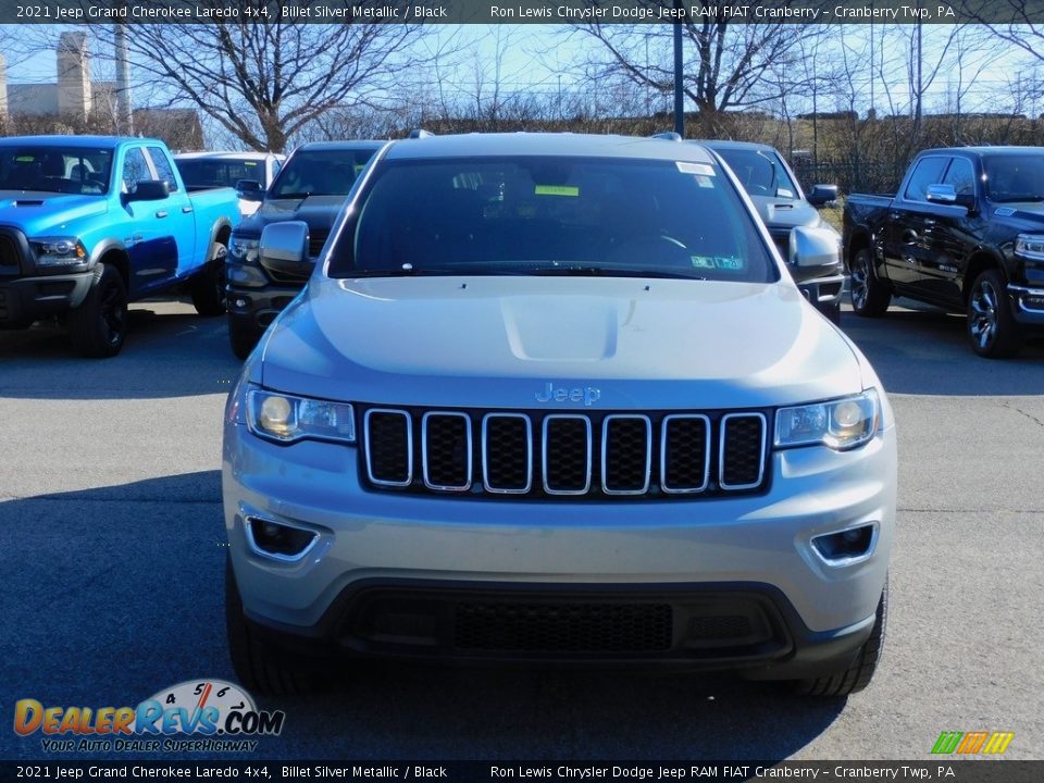 2021 Jeep Grand Cherokee Laredo 4x4 Billet Silver Metallic / Black Photo #2