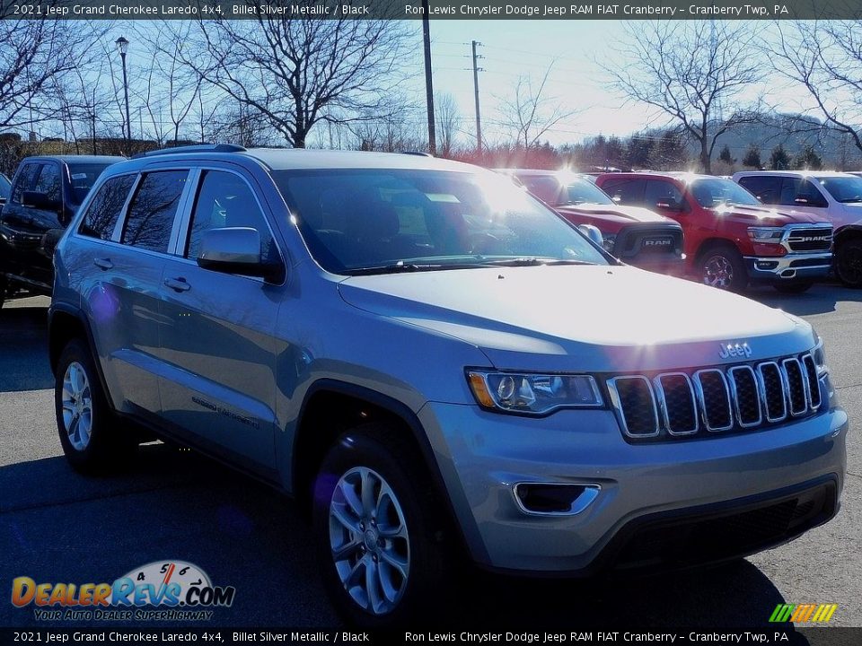 2021 Jeep Grand Cherokee Laredo 4x4 Billet Silver Metallic / Black Photo #3