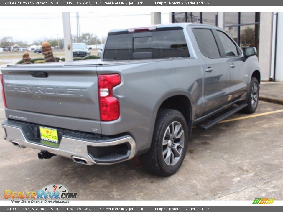 2019 Chevrolet Silverado 1500 LT Crew Cab 4WD Satin Steel Metallic / Jet Black Photo #8