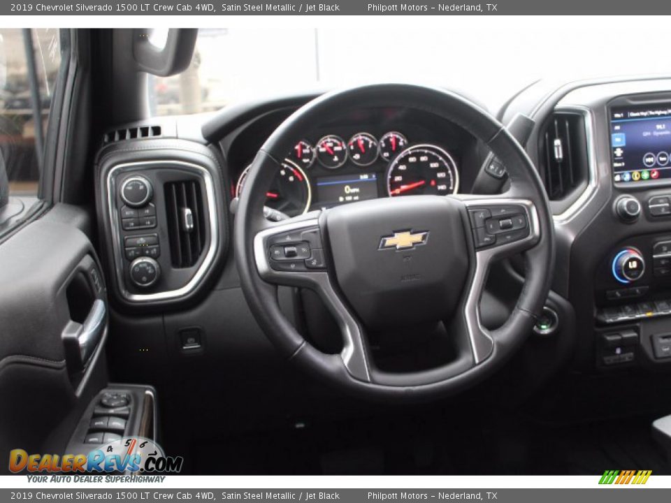 2019 Chevrolet Silverado 1500 LT Crew Cab 4WD Satin Steel Metallic / Jet Black Photo #22